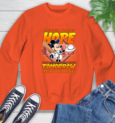 Tampa Bay Rays MLB Baseball Mickey Disney Never Lose Hope Sweatshirt 3