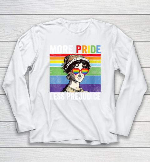 More Pride Less Prejudice Pride Month Funny Long Sleeve T-Shirt 2