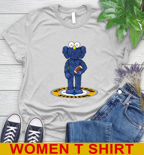 NFL Football Pittsburgh Steelers Kaws Bff Blue Figure Shirt Women's T-Shirt NFL Football Pittsburgh Steelers Kaws Bff Blue Figure Shirt Women's T-Shirt