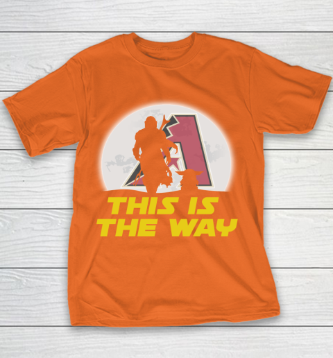 Arizona Diamondbacks MLB Baseball Star Wars Yoda And Mandalorian This Is The Way Youth T-Shirt 4