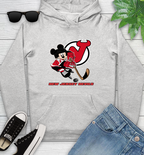 NHL New Jersey Devils Mickey Mouse Disney Hockey T Shirt Youth Hoodie