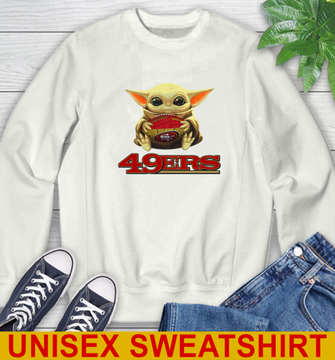 NFL Football San Francisco 49ers Baby Yoda Star Wars Shirt Sweatshirt