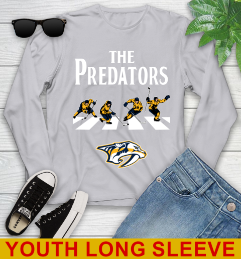 NHL Hockey Nashville Predators The Beatles Rock Band Shirt Youth Long Sleeve 5