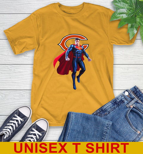 NFL Superman DC Sports Football Chicago Bears T-Shirt 3