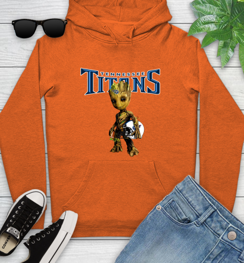 Tennessee Titans NFL Football Groot Marvel Guardians Of The Galaxy Youth Hoodie 5