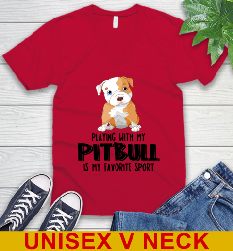 Playing with my pitbull is my favorite sport 46
