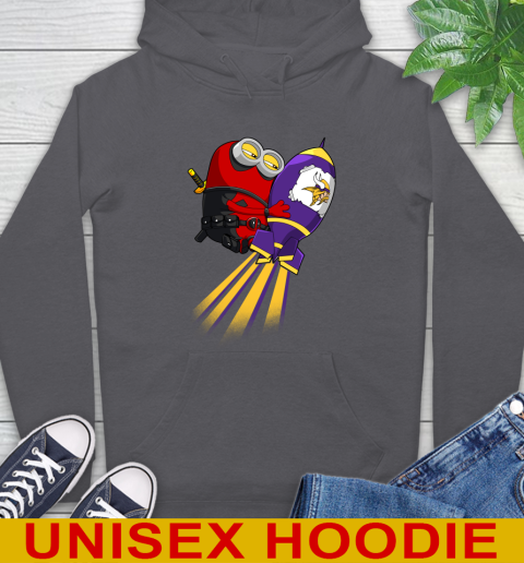 NFL Football Minnesota Vikings Deadpool Minion Marvel Shirt Hoodie 7