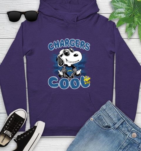 NFL Football Los Angeles Chargers Cool Snoopy Shirt Youth Hoodie 5