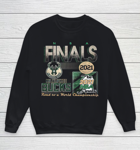 Bucks Championship NBA tshirt Fear Deer Milwaukee Basketball Bucks Finals 2021 Youth Sweatshirt