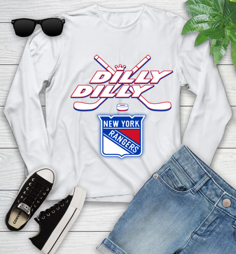NHL New York Rangers Dilly Dilly Hockey Sports Youth Long Sleeve