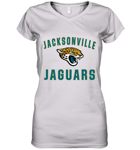 Jacksonville Jaguars Nfl Line By Fanatics Branded Vintage Victory Women's V-Neck T-Shirt