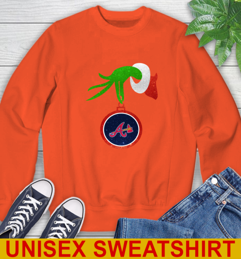 Atlanta Braves Grinch Merry Christmas MLB Baseball Sweatshirt 4