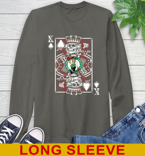Boston Celtics NBA Basketball The King Of Spades Death Cards Shirt Long Sleeve T-Shirt 10