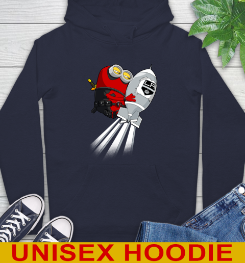 NHL Hockey Los Angeles Kings Deadpool Minion Marvel Shirt Hoodie 3