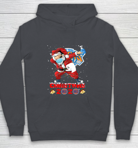 New York Knicks Funny Santa Claus Dabbing Christmas 2020 NBA Youth Hoodie 5