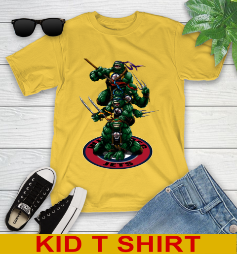 NHL Hockey Winnipeg Jets Teenage Mutant Ninja Turtles Shirt Youth T-Shirt 8