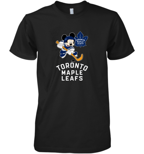 NHL Hockey Mickey Mouse Team Toronto Maple Leafs Premium Men's T-Shirt