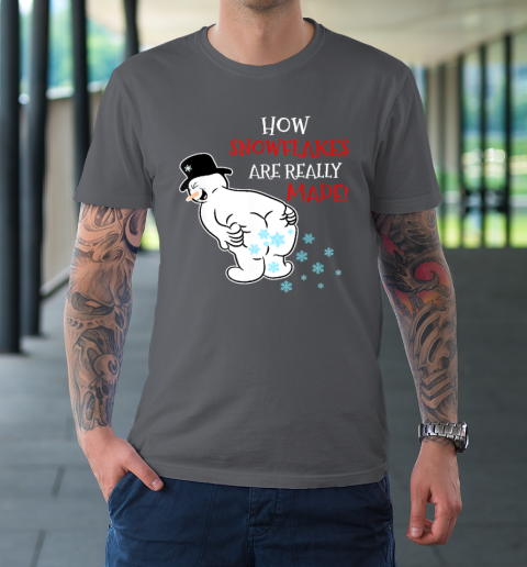 Funny Snowman How Snowflake Are Really Made Christmas Cutome T-Shirt 14