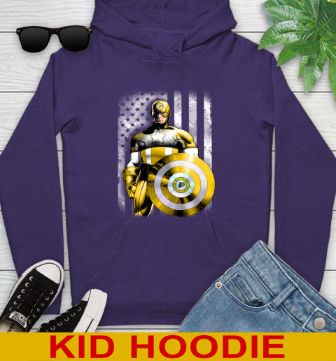 Indiana Pacers NBA Basketball Captain America Marvel Avengers American Flag Shirt Youth Hoodie 5