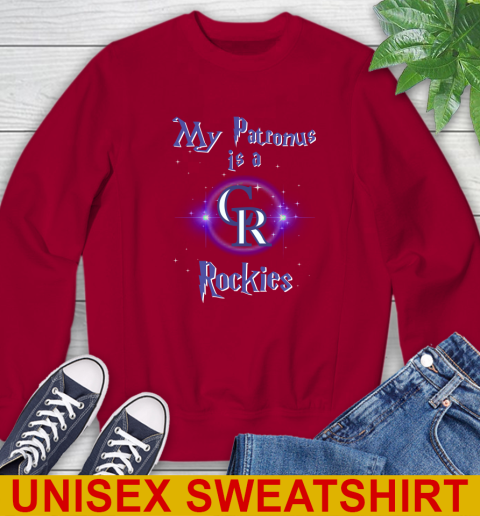 MLB Baseball Harry Potter My Patronus Is A Colorado Rockies Sweatshirt 9