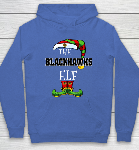 Chicago Blackhawks Christmas ELF Funny NHL Hoodie 6