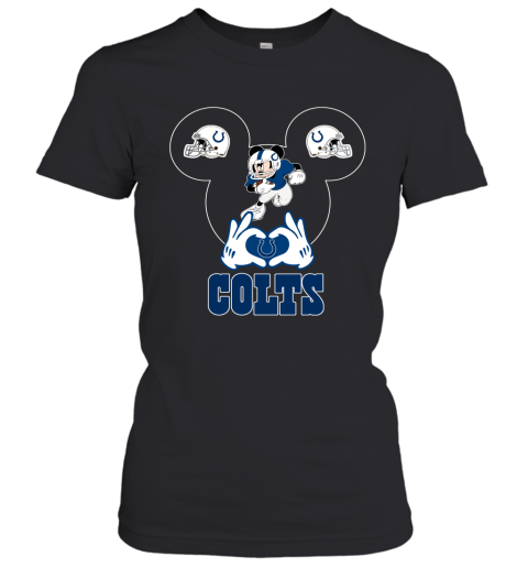 I Love The Colts Mickey Mouse Indianapolis Colts Women's T-Shirt