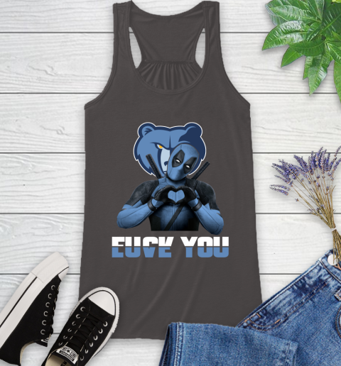 NBA Memphis Grizzlies Deadpool Love You Fuck You Basketball Sports Racerback Tank 11