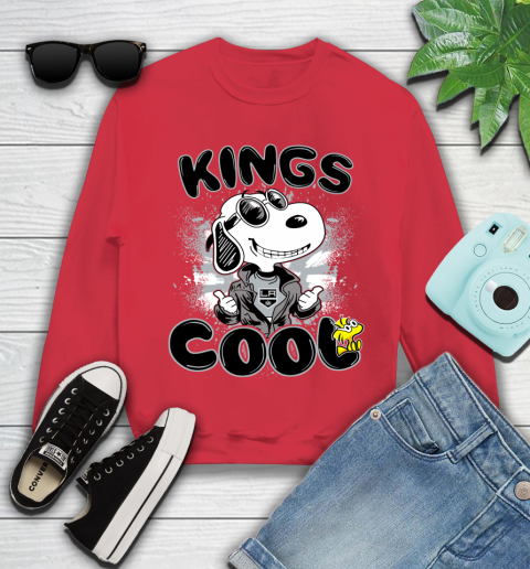 NHL Hockey Los Angeles Kings Cool Snoopy Shirt Youth Sweatshirt 6