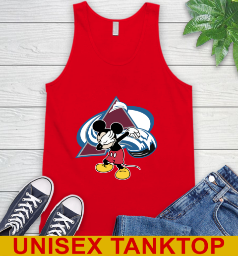 Colorado Avalanche NHL Hockey Dabbing Mickey Disney Sports Tank Top 6