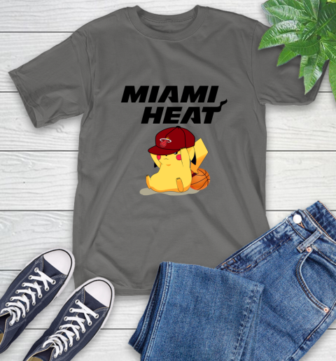 NBA Pikachu Basketball Sports Miami Heat T-Shirt 9