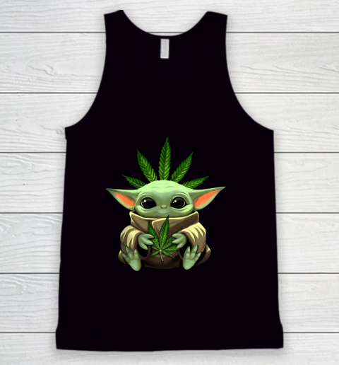 Baby Yoda Hug Marijuana Canabis Tank Top