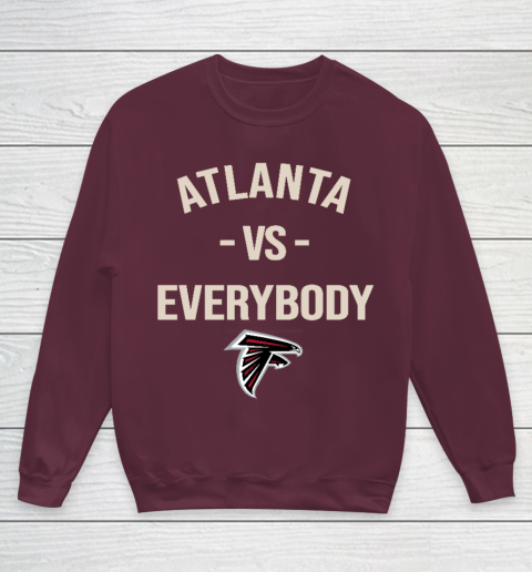 Atlanta Falcons Vs Everybody Youth Sweatshirt - Image 5