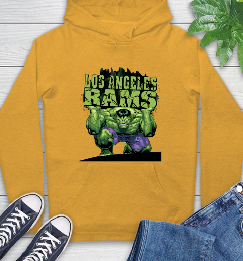 Los Angeles Rams NFL Football Incredible Hulk Marvel Avengers Sports Hoodie 3