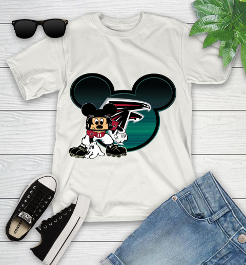 NFL Atlanta Falcons Mickey Mouse Disney Football T Shirt Youth T-Shirt 1