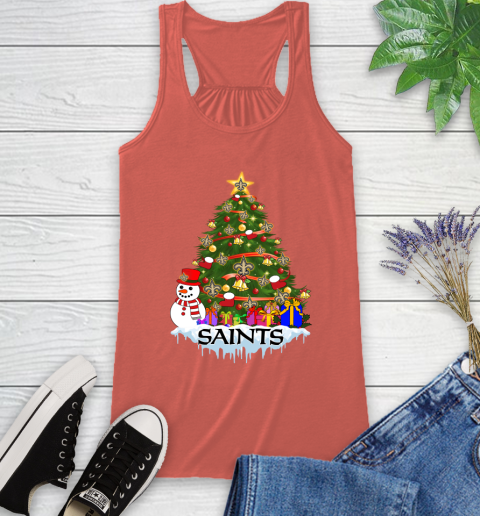 New Orleans Saints Merry Christmas NFL Football Sports Racerback Tank 4