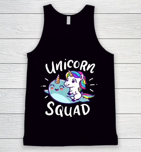 Unicorn Squad Narwhal Funny Cute Birthday Party Present Gift Tank Top