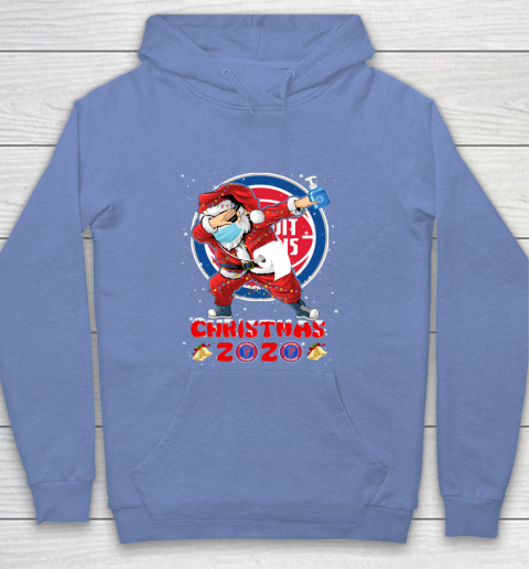 Detroit Pistons Funny Santa Claus Dabbing Christmas 2020 NBA Youth Hoodie 8