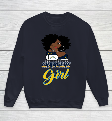 Los Angeles Chargers Girl NFL Youth Sweatshirt 3