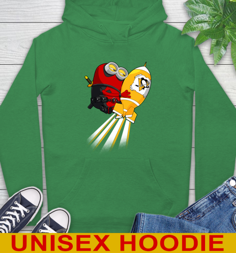 NHL Hockey Pittsburgh Penguins Deadpool Minion Marvel Shirt Hoodie 8