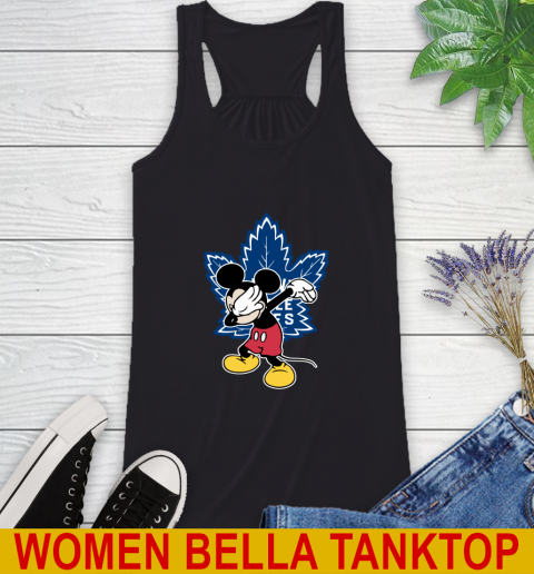 Toronto Maple Leafs NHL Hockey Dabbing Mickey Disney Sports Racerback Tank 2