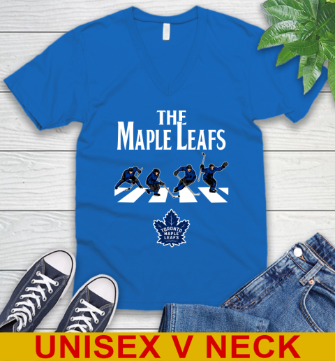 NHL Hockey Toronto Maple Leafs The Beatles Rock Band Shirt V-Neck T-Shirt 5