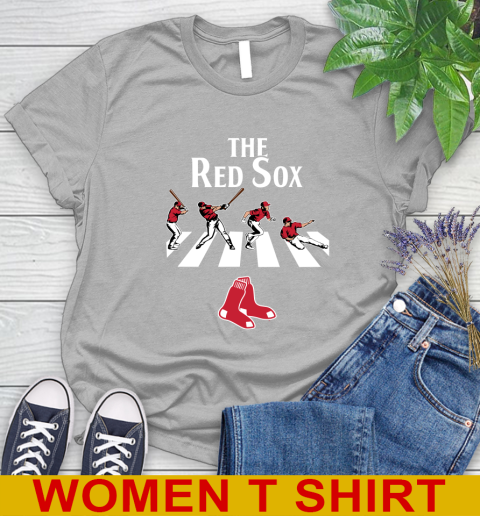 MLB Baseball Boston Red Sox The Beatles Rock Band Shirt Women's T-Shirt 5