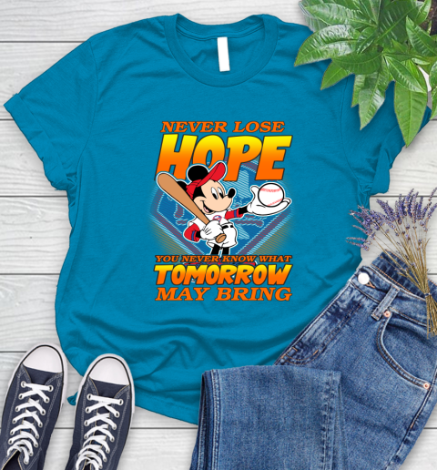 Philadelphia Phillies MLB Baseball Mickey Disney Never Lose Hope Women's T-Shirt 10