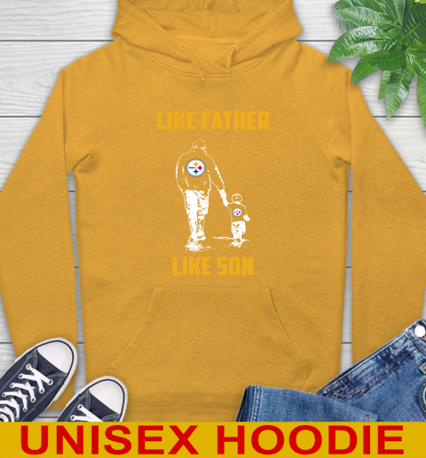 Pittsburgh Steelers NFL Football Like Father Like Son Sports Hoodie 2