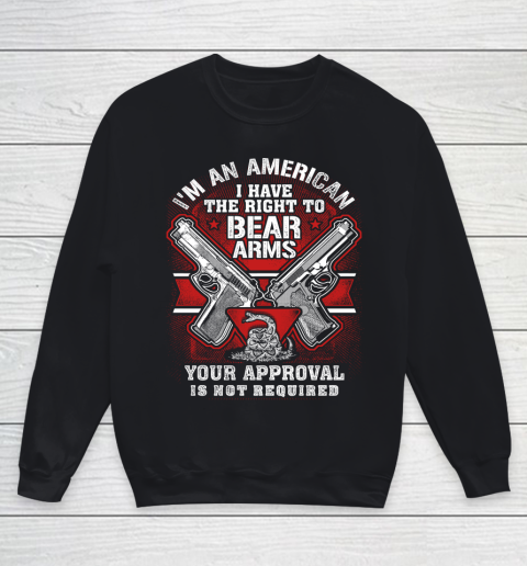 Veteran Shirt Gun Control Right To Bear Arms (2) Youth Sweatshirt