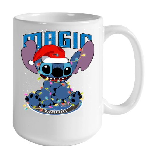 Orlando Magic NBA noel stitch Basketball Christmas Color Changing Mug 15oz 2