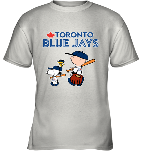 Toronto Blue Jays Let's Play Baseball Together Snoopy MLB Youth T-Shirt