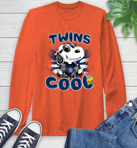 MLB Baseball Minnesota Twins Cool Snoopy Shirt Long Sleeve T-Shirt 4