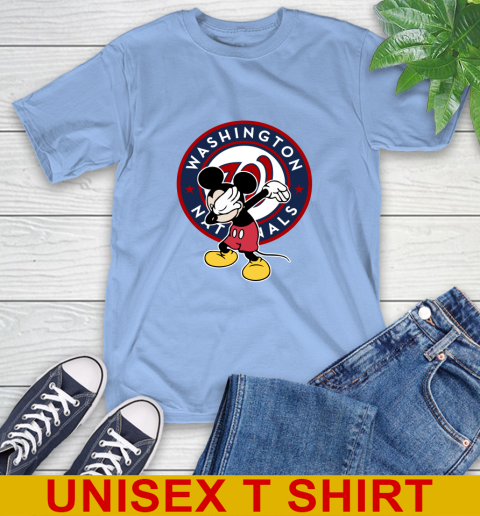 Washington Nationals MLB Baseball Dabbing Mickey Disney Sports T-Shirt 11