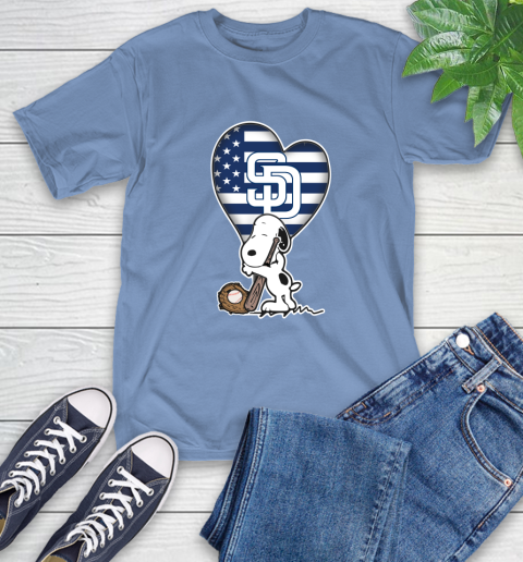San Diego Padres MLB Baseball The Peanuts Movie Adorable Snoopy T-Shirt 11